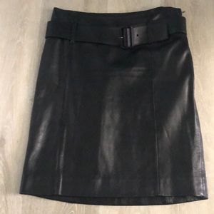 Prada leather skirt